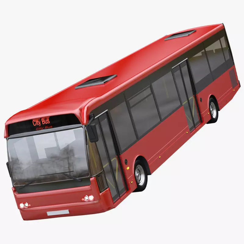 City bus 3D model_0