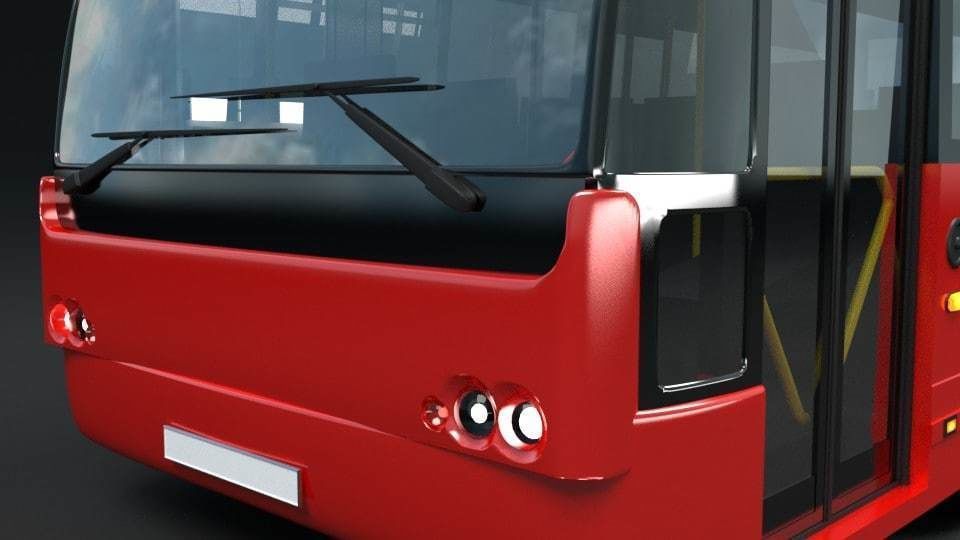 City bus 3D model_1