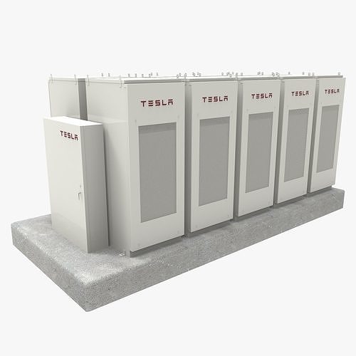 Tesla powerpack 3D model