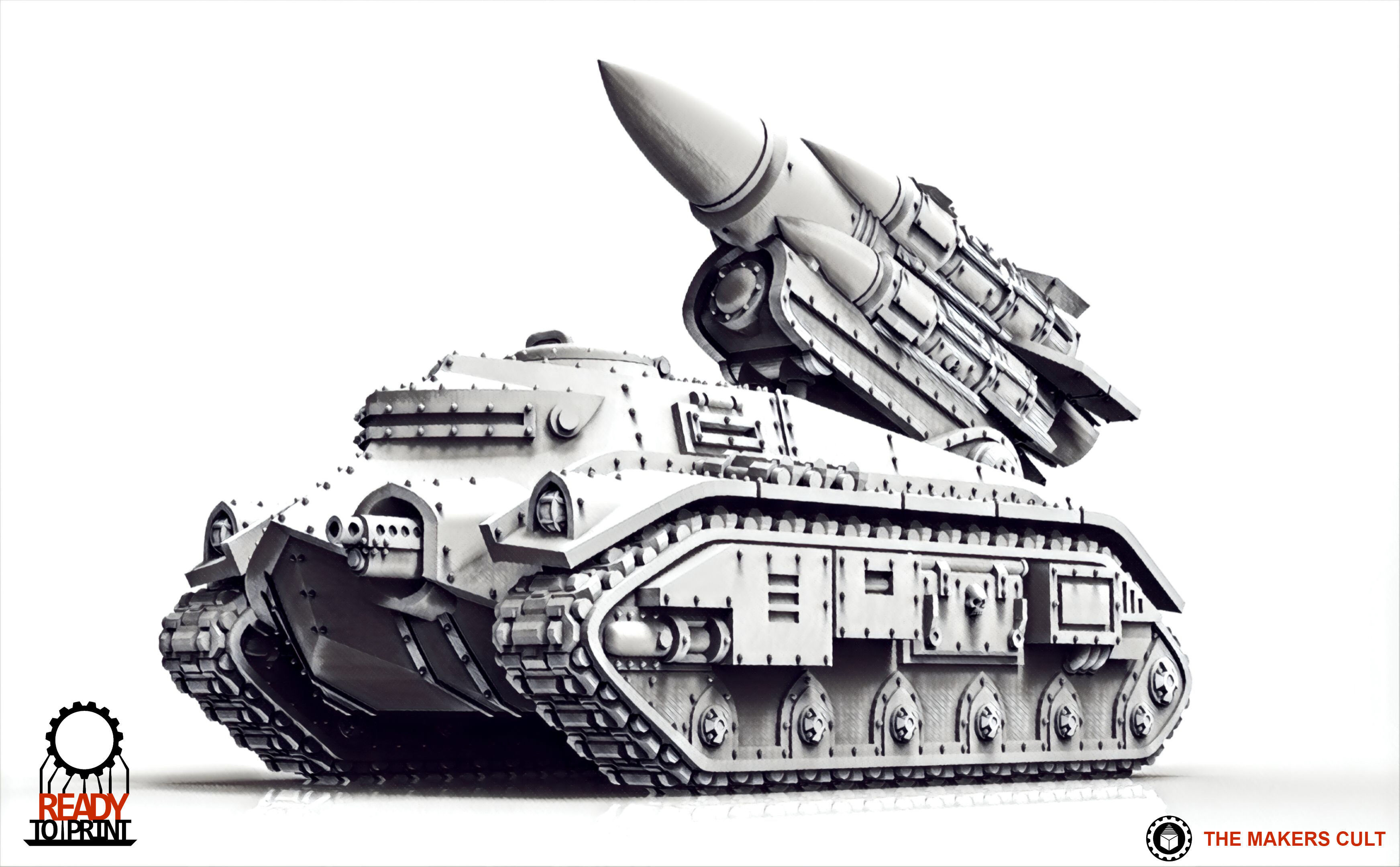 Feudal Guard Support Tanks 3D print model_6