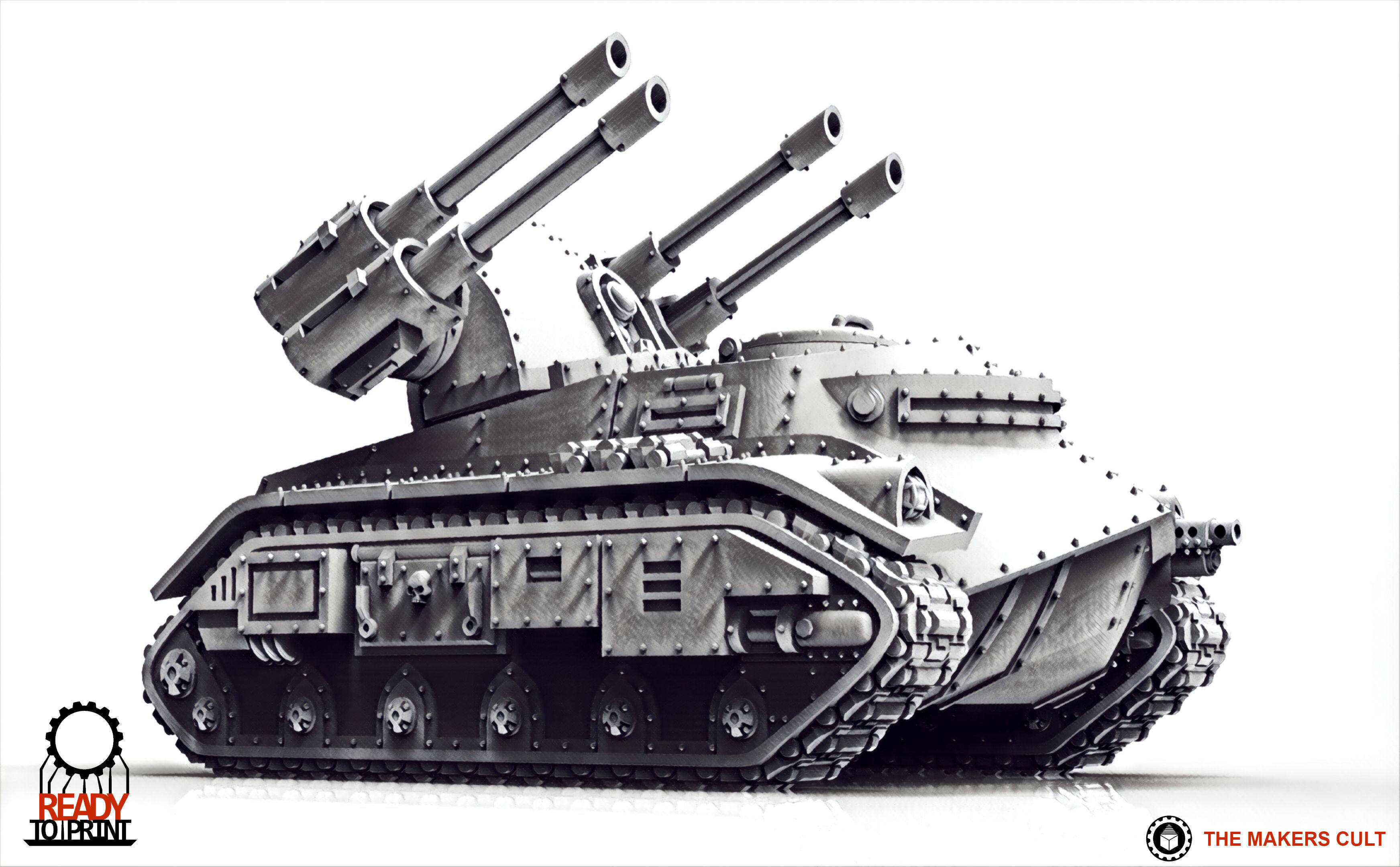 Feudal Guard Support Tanks 3D print model_10