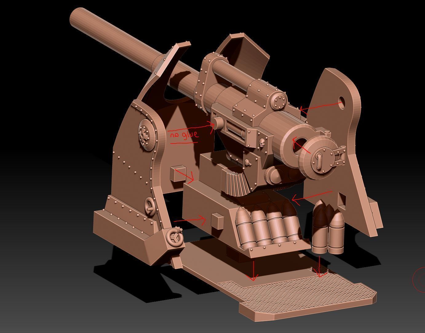 Feudal Guard Support Tanks 3D print model_12