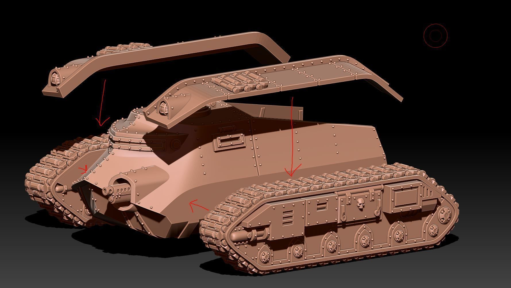 Feudal Guard Support Tanks 3D print model_14