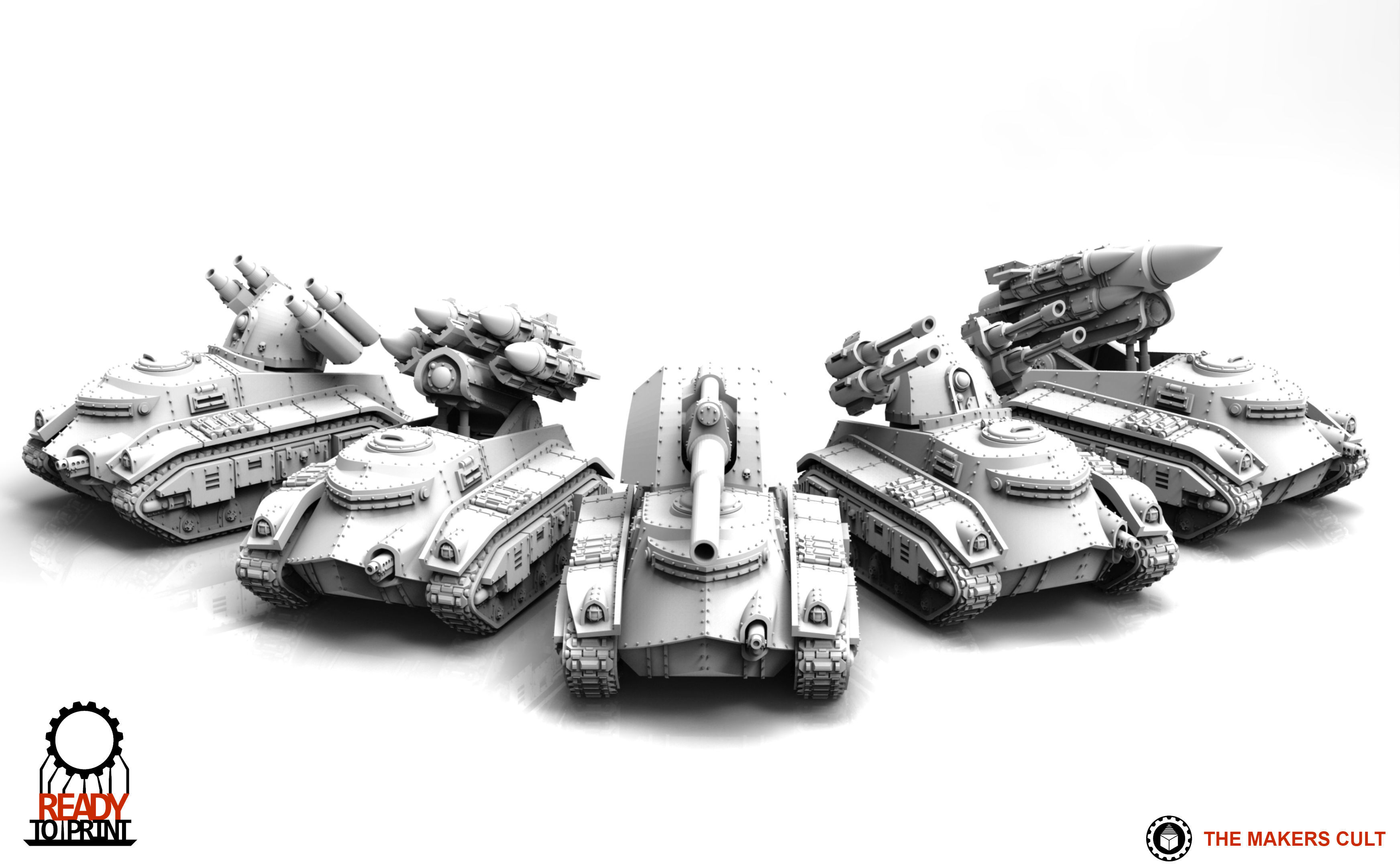 Feudal Guard Support Tanks 3D print model_18