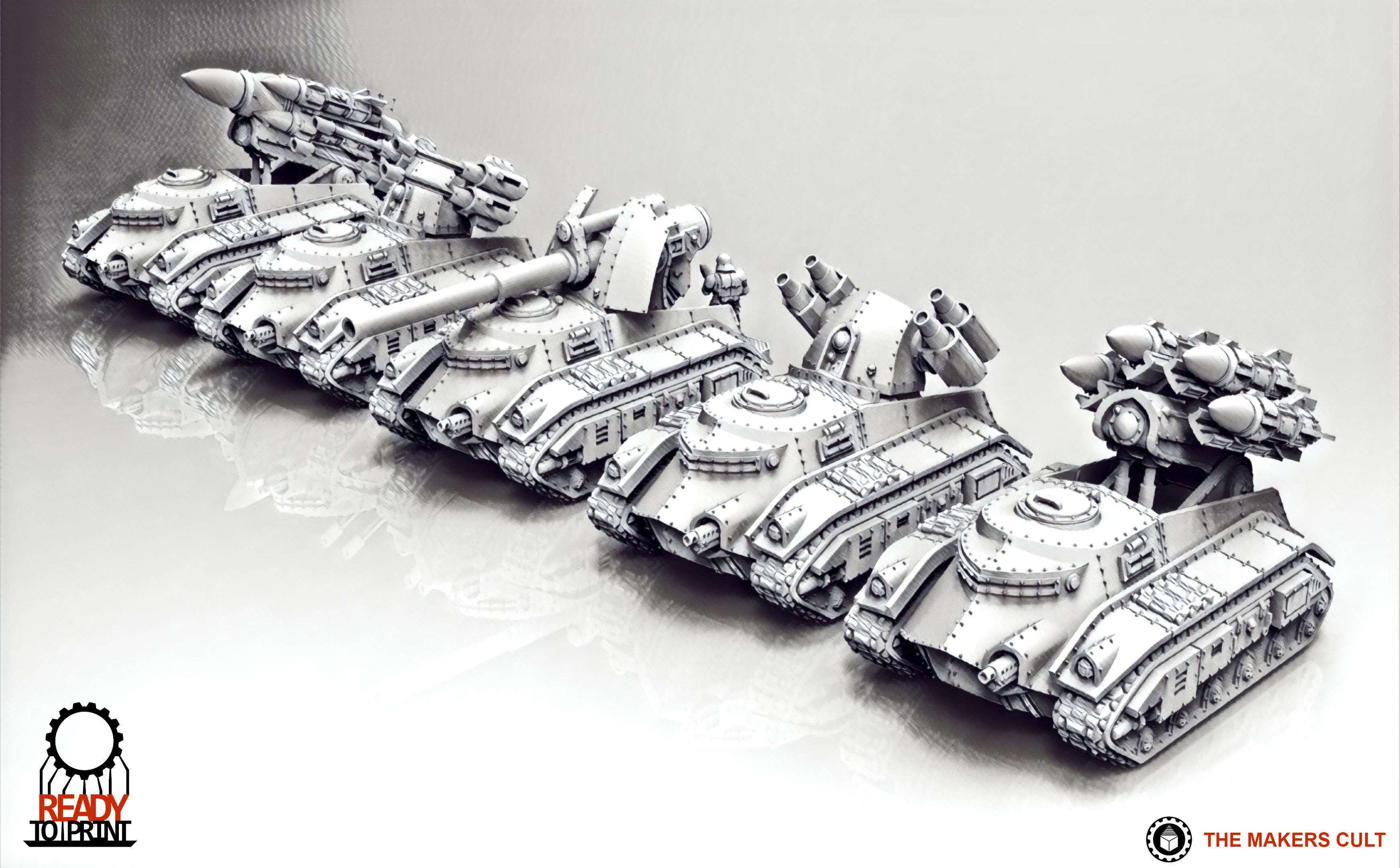 Feudal Guard Support Tanks 3D print model_26