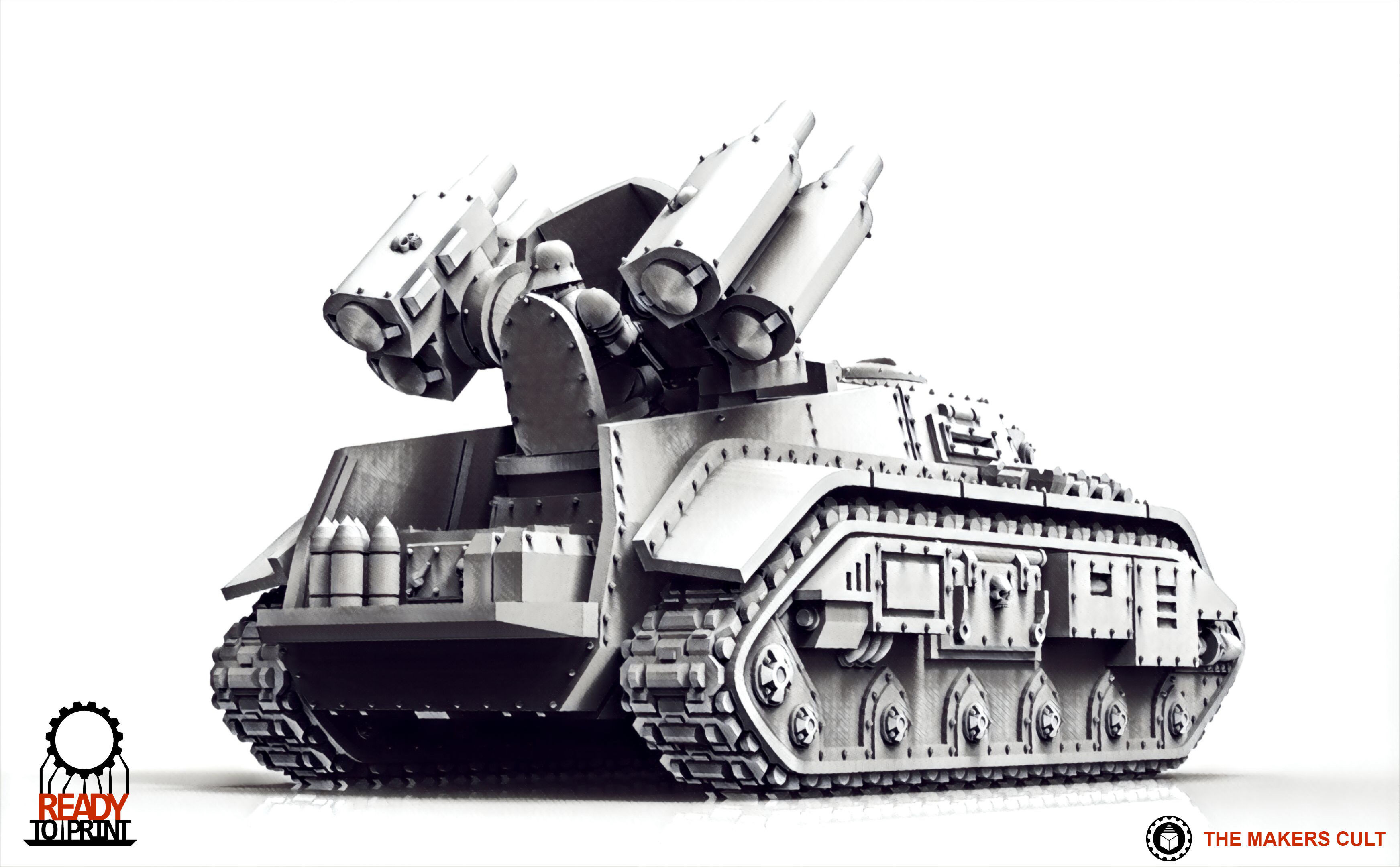 Feudal Guard Support Tanks 3D print model_7