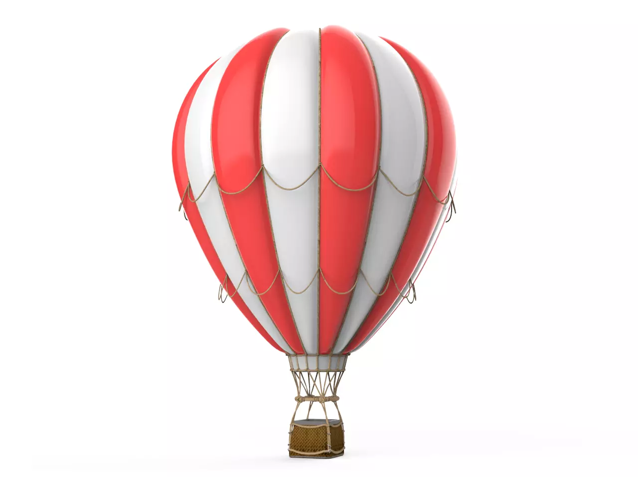 Hot Air Balloon 3D model_0