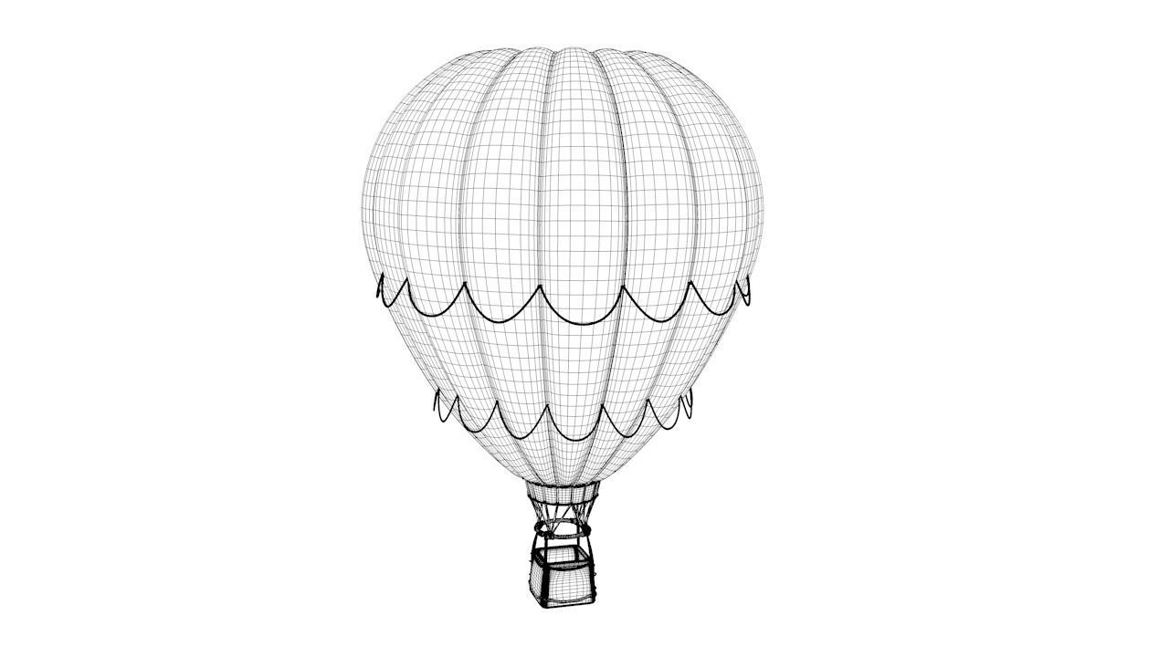 Hot Air Balloon 3D model_14