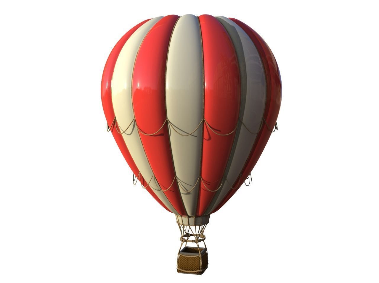 Hot Air Balloon 3D model_2