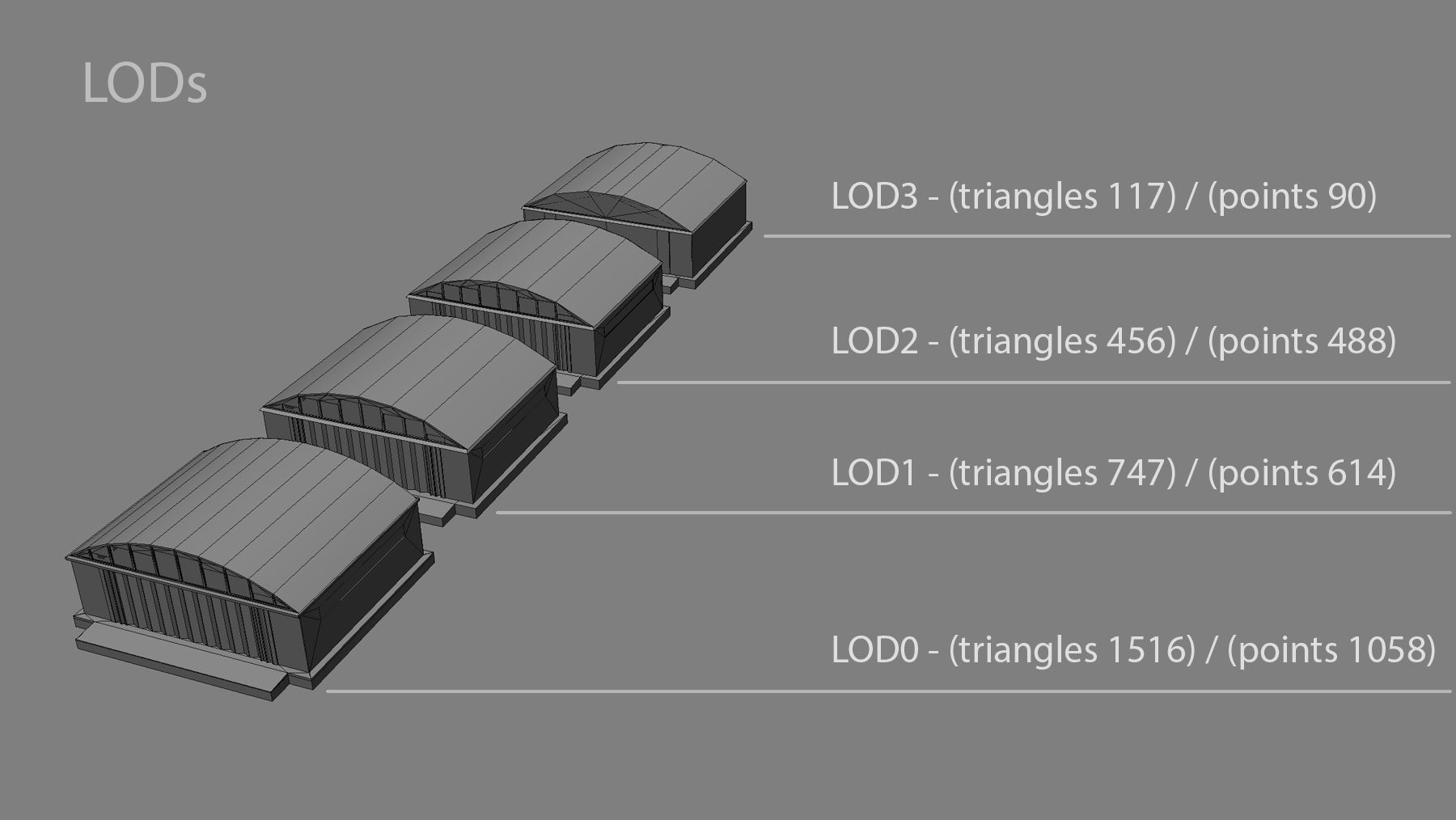 Airport Hangar SmallHangar 01 closed open Low-poly 3D model_15
