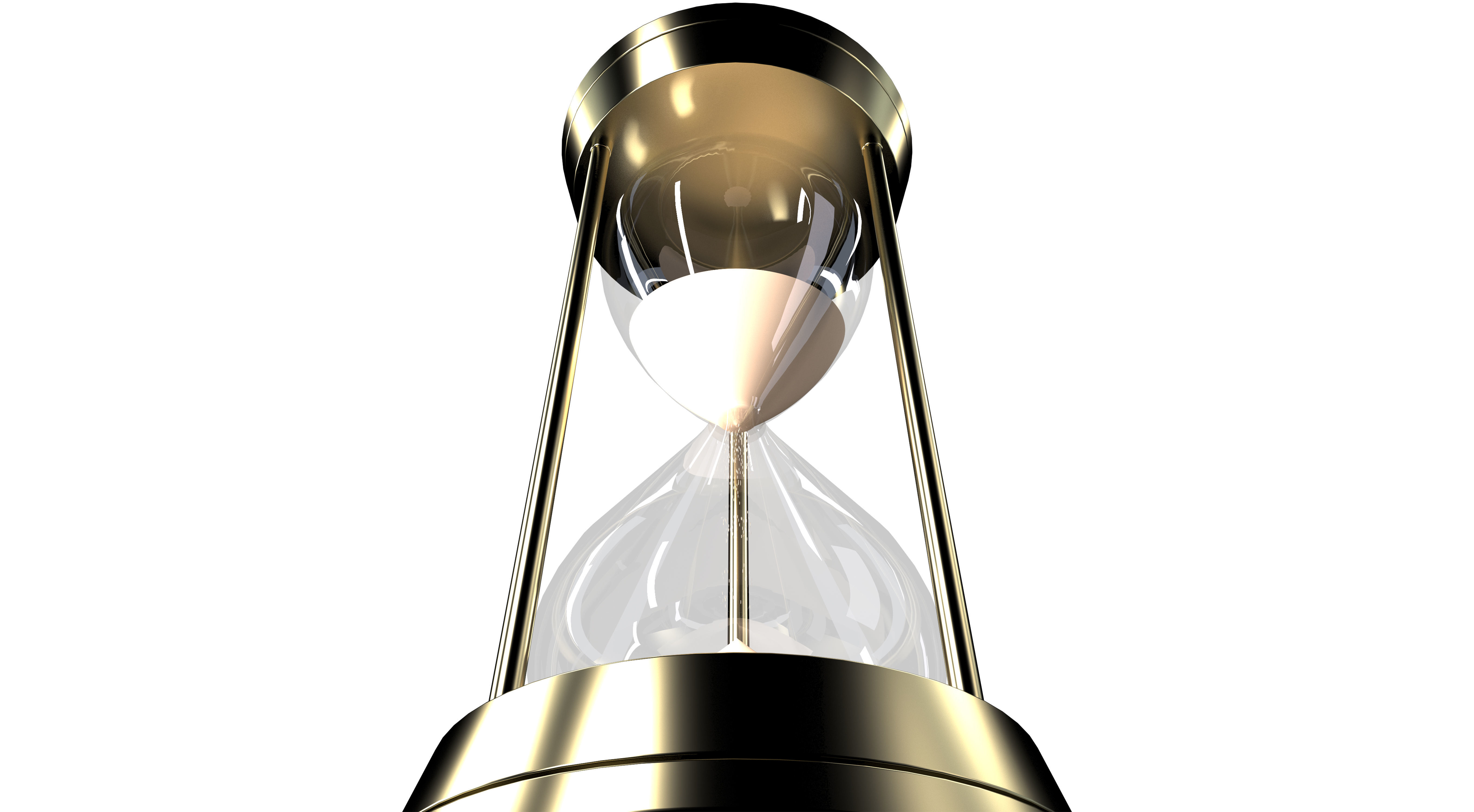 Hour Sand Timer GLASS 3D model_2