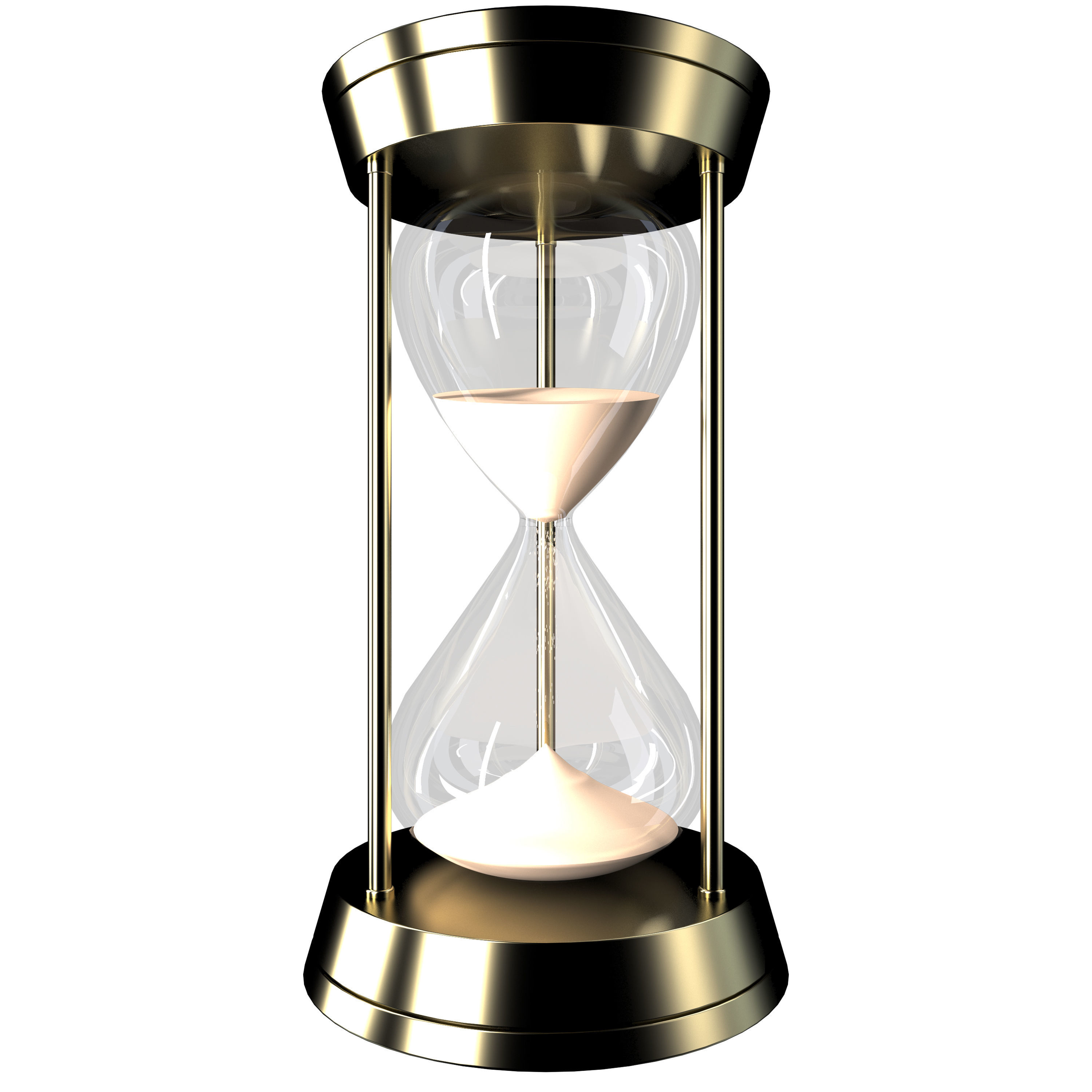 Hour Sand Timer GLASS 3D model_16