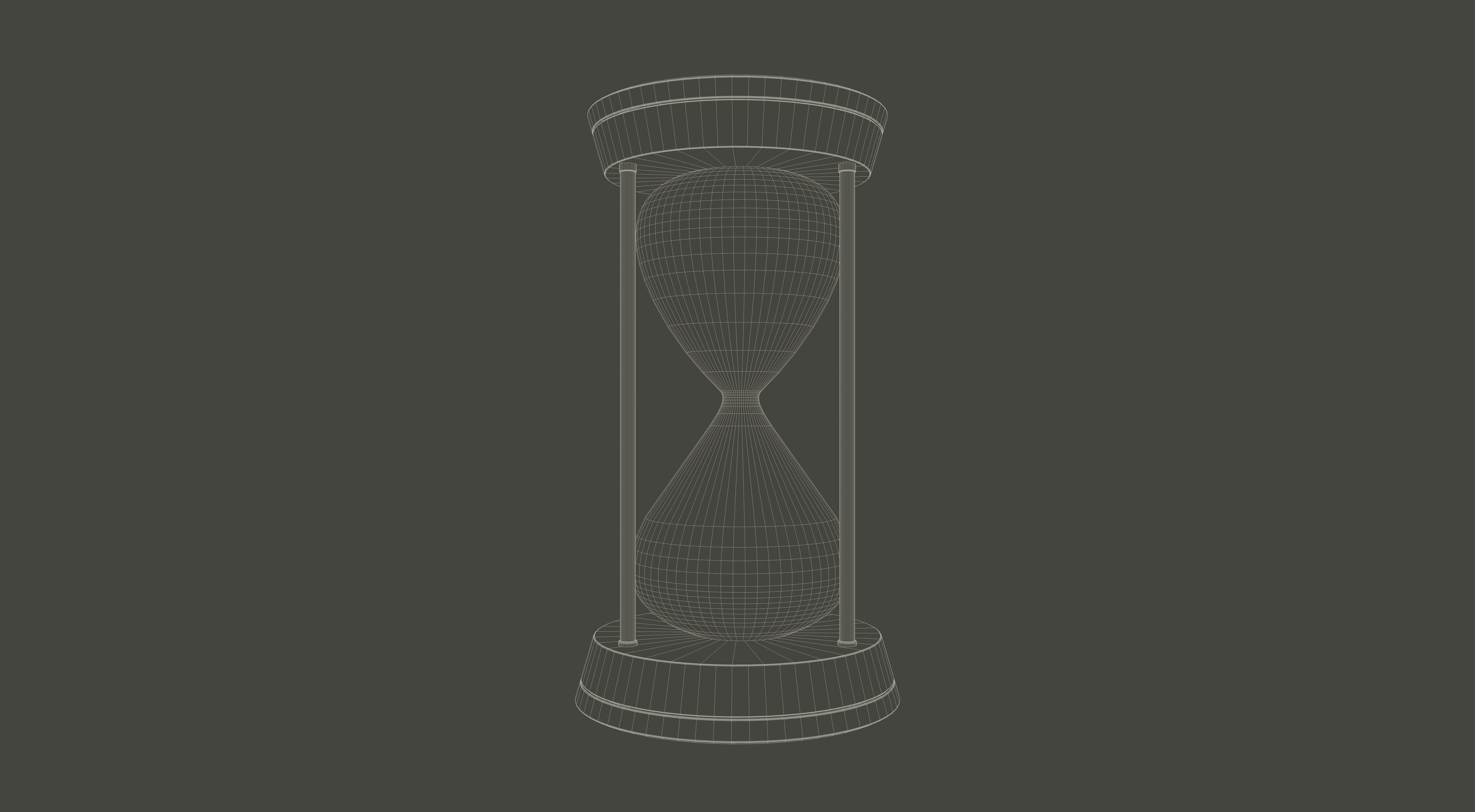 Hour Sand Timer GLASS 3D model_11