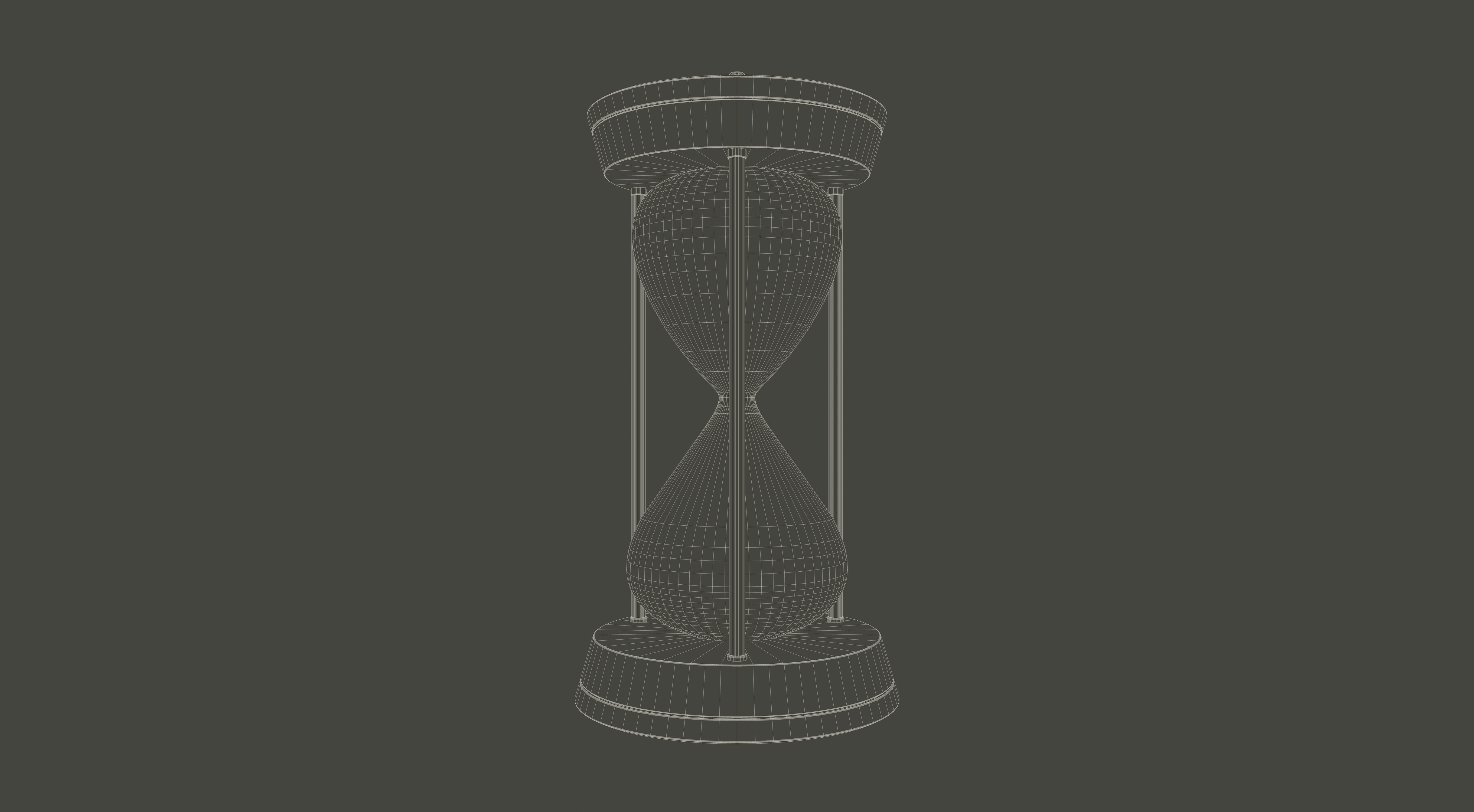 Hour Sand Timer GLASS 3D model_10