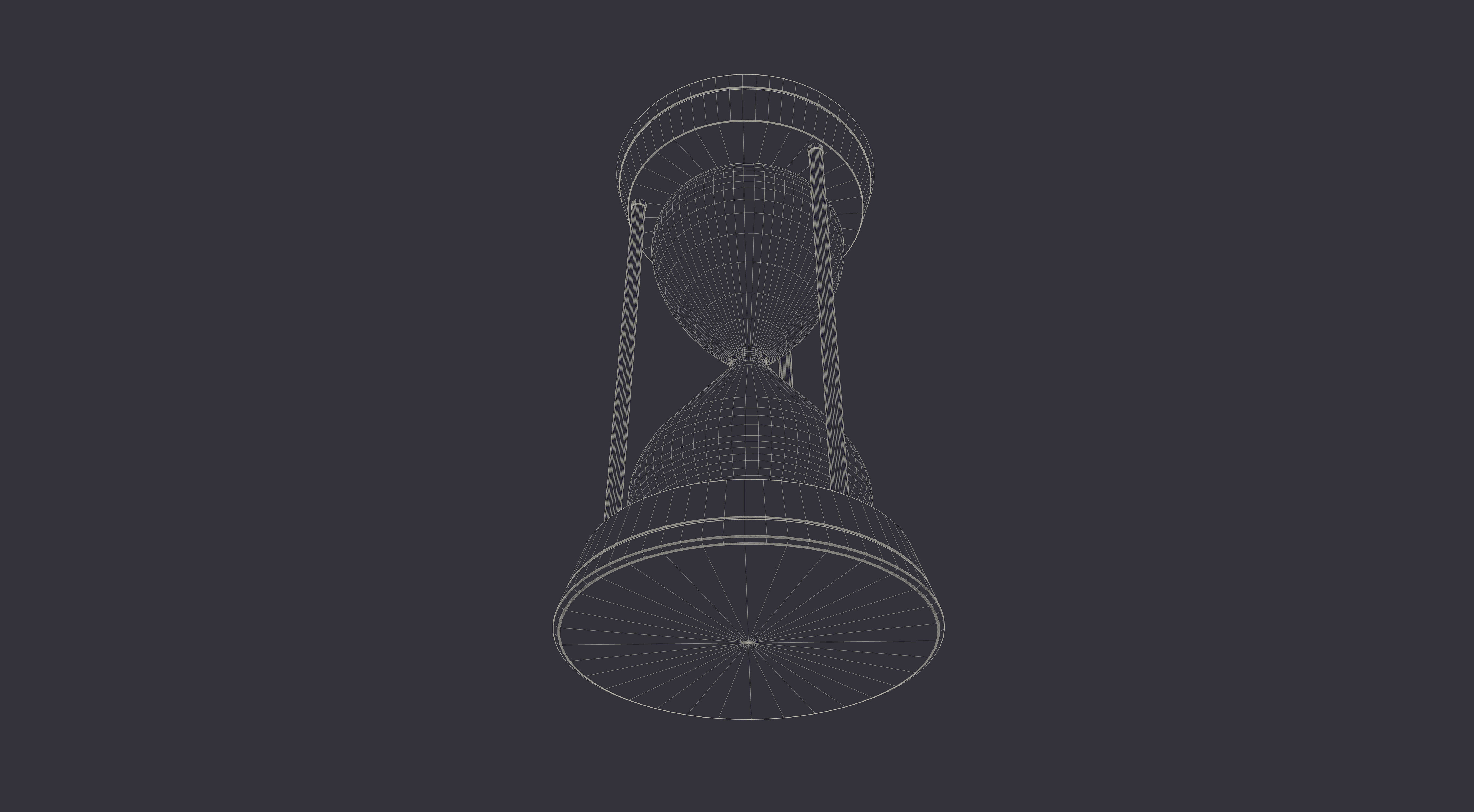 Hour Sand Timer GLASS 3D model_8