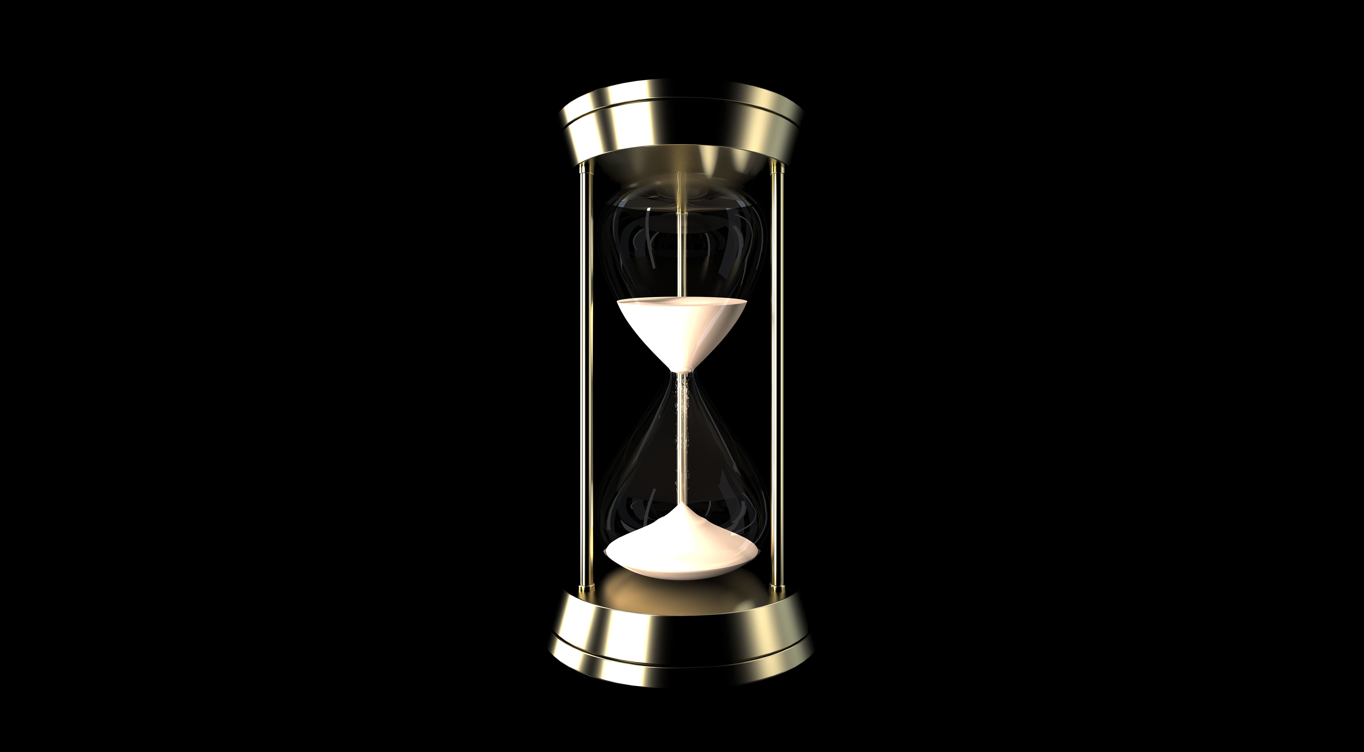 Hour Sand Timer GLASS 3D model_3