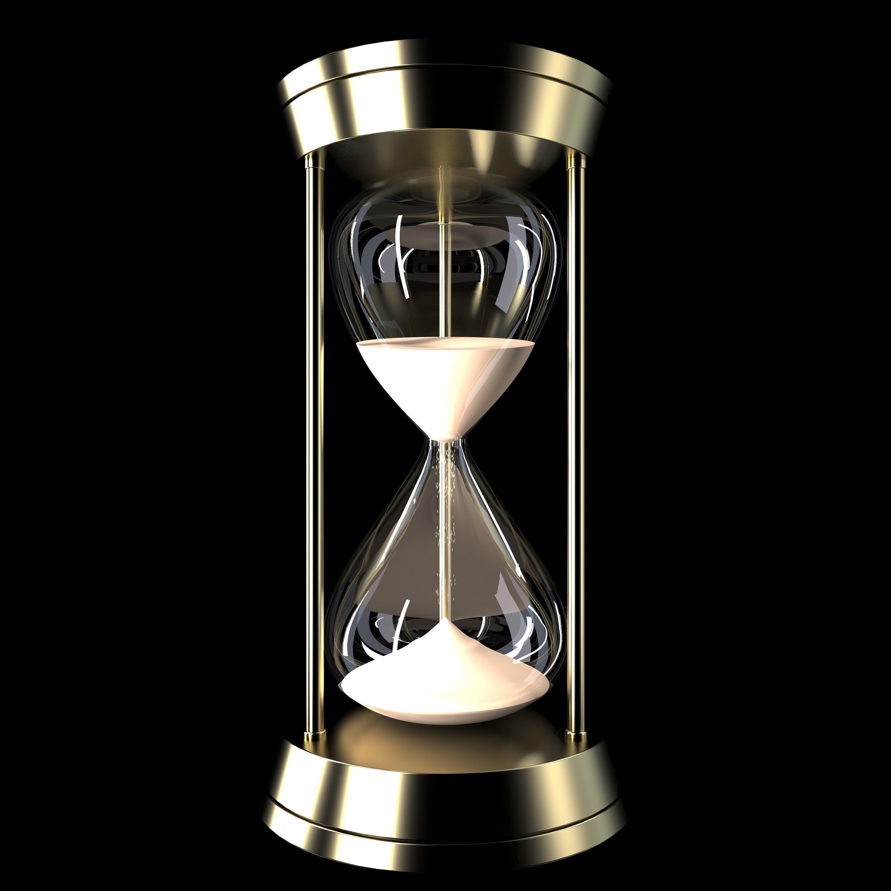 Hour Sand Timer GLASS 3D model_13