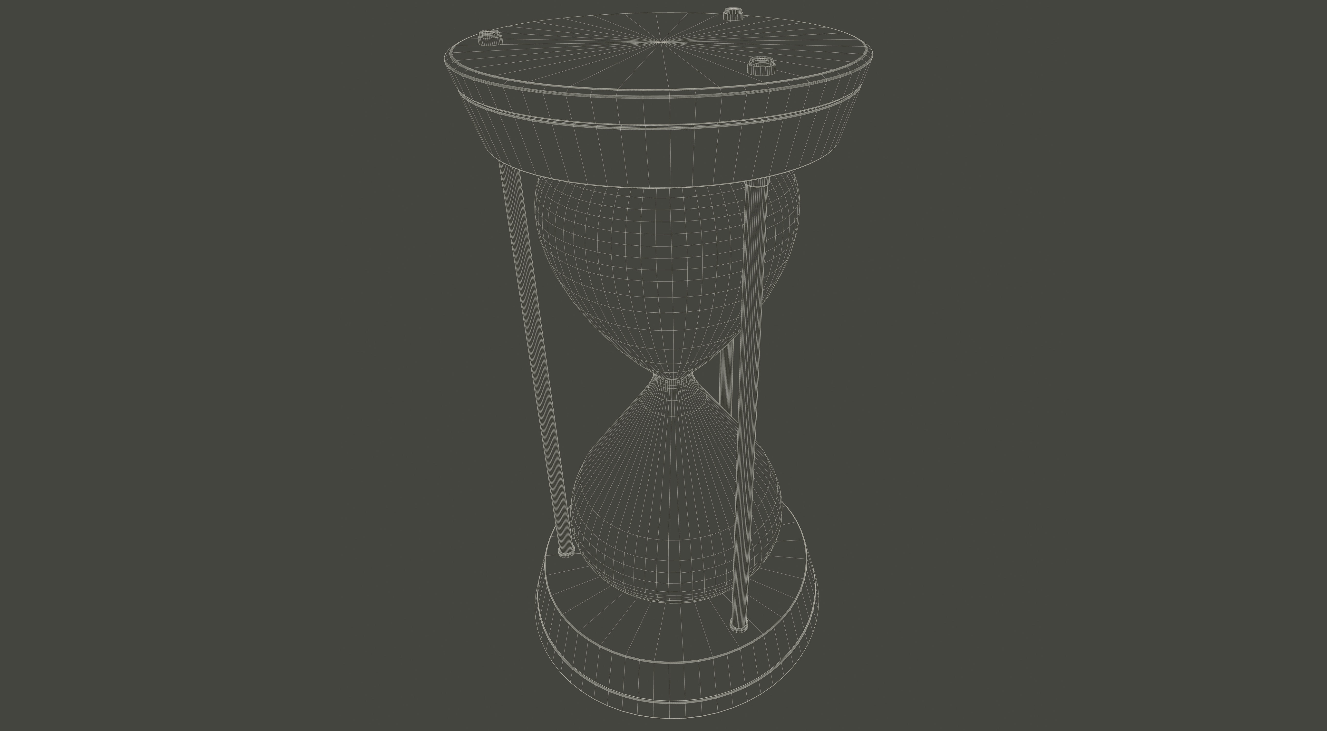 Hour Sand Timer GLASS 3D model_9