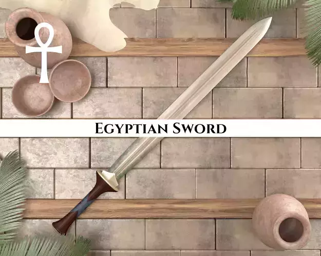 Ancient Egyptian Sword Low-poly 3D model