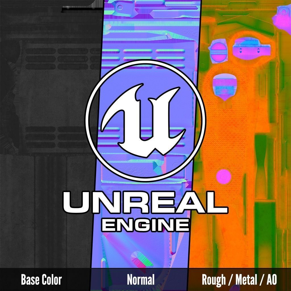 Colt LE AR15 Collapsible Buttstock Low-poly 3D model_20