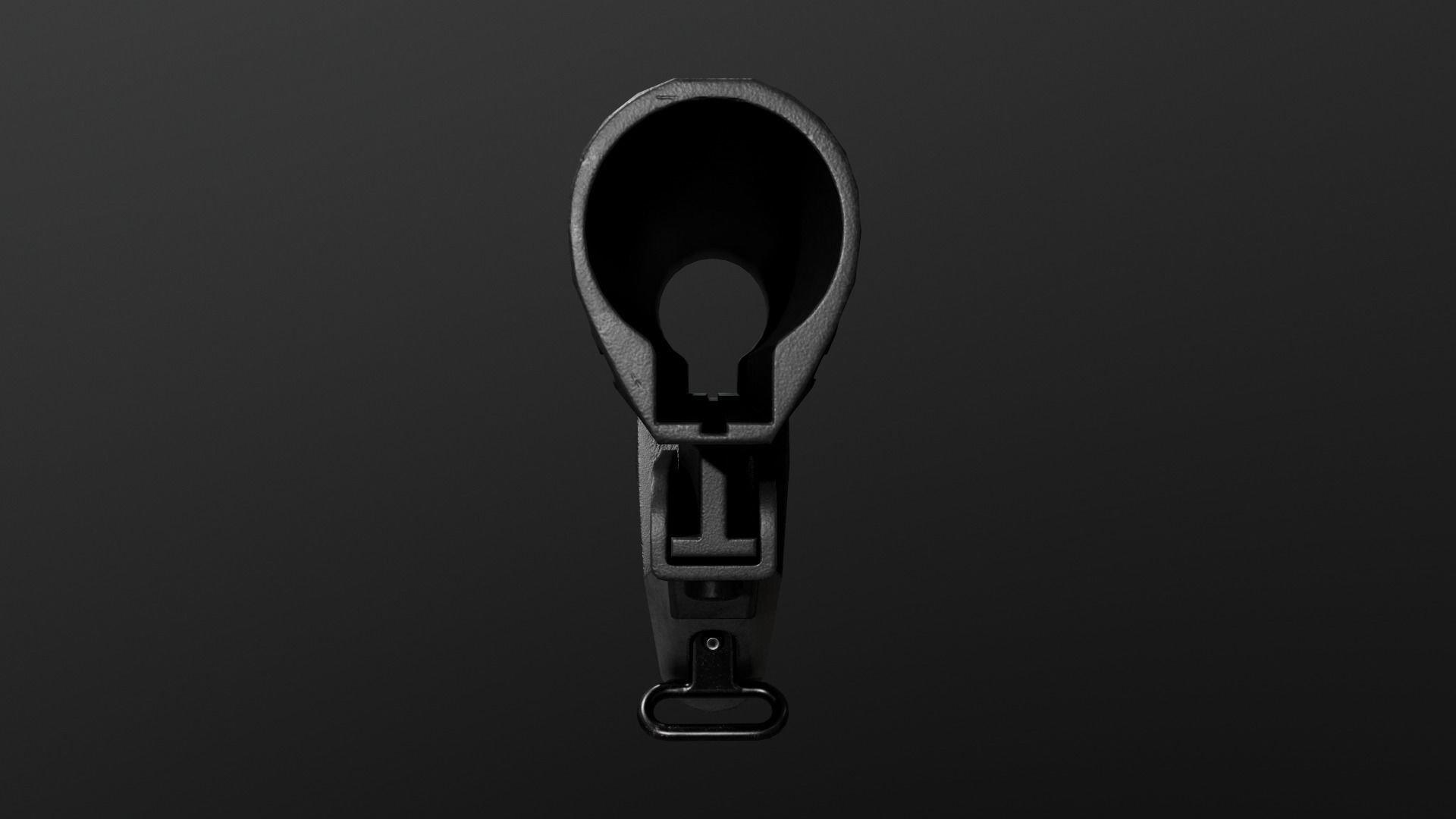 Colt LE AR15 Collapsible Buttstock Low-poly 3D model_8