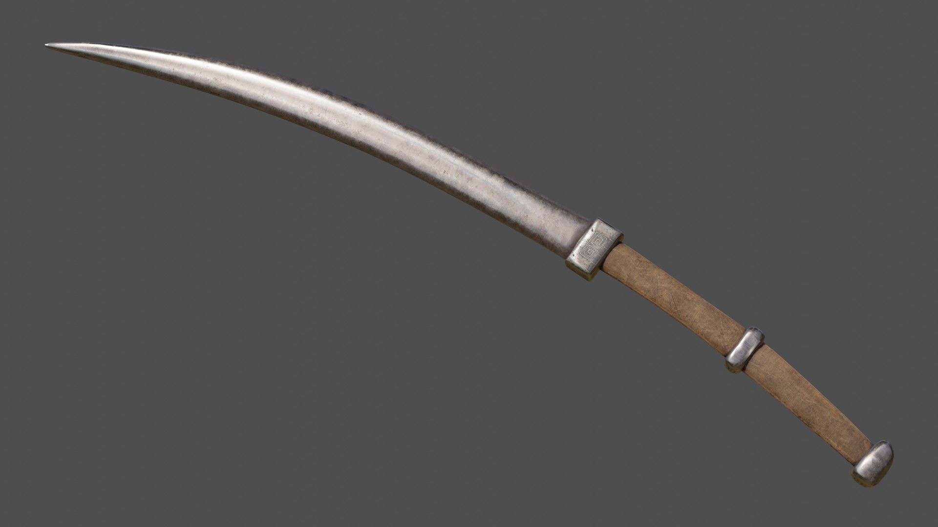Falx Blade Low-poly 3D model_8