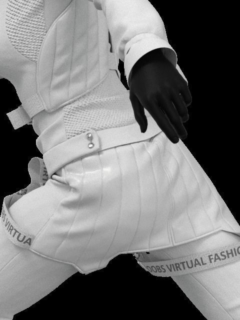 Female Outwear with Vest - Marvelous Designer and Clo3D 3D model_11