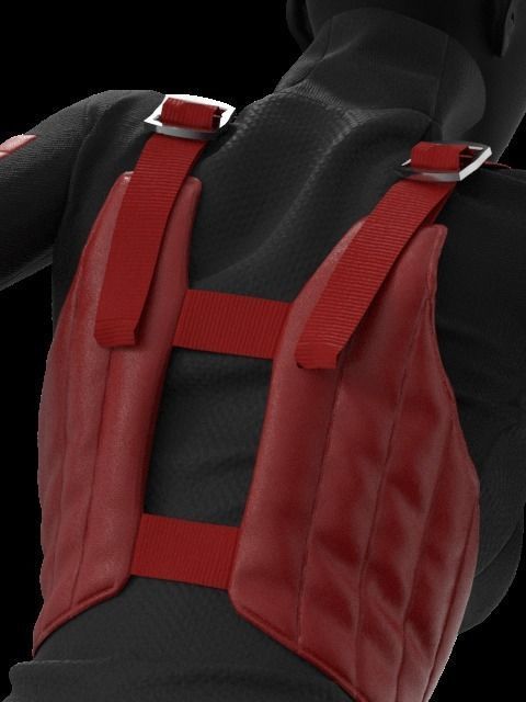 Female Outwear with Vest - Marvelous Designer and Clo3D 3D model_3