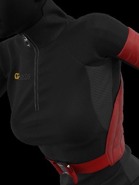 Female Outwear with Vest - Marvelous Designer and Clo3D 3D model_7