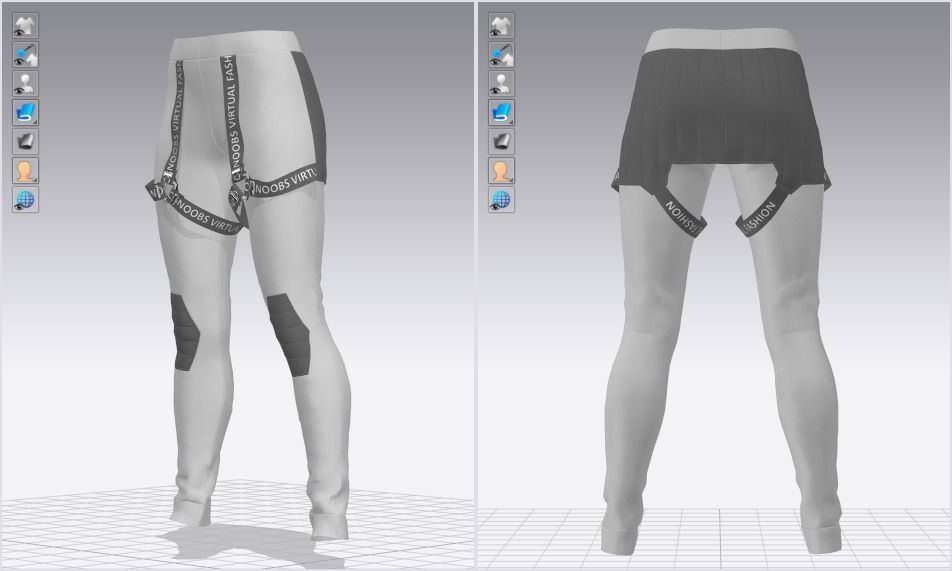 Female Outwear with Vest - Marvelous Designer and Clo3D 3D model_22