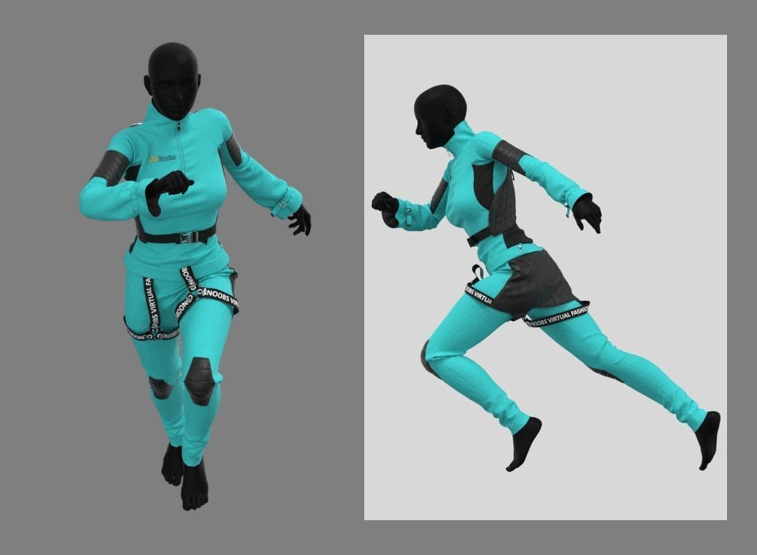 Female Outwear with Vest - Marvelous Designer and Clo3D 3D model_20