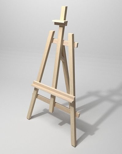 Artist Canvas 3D Low-poly 3D model