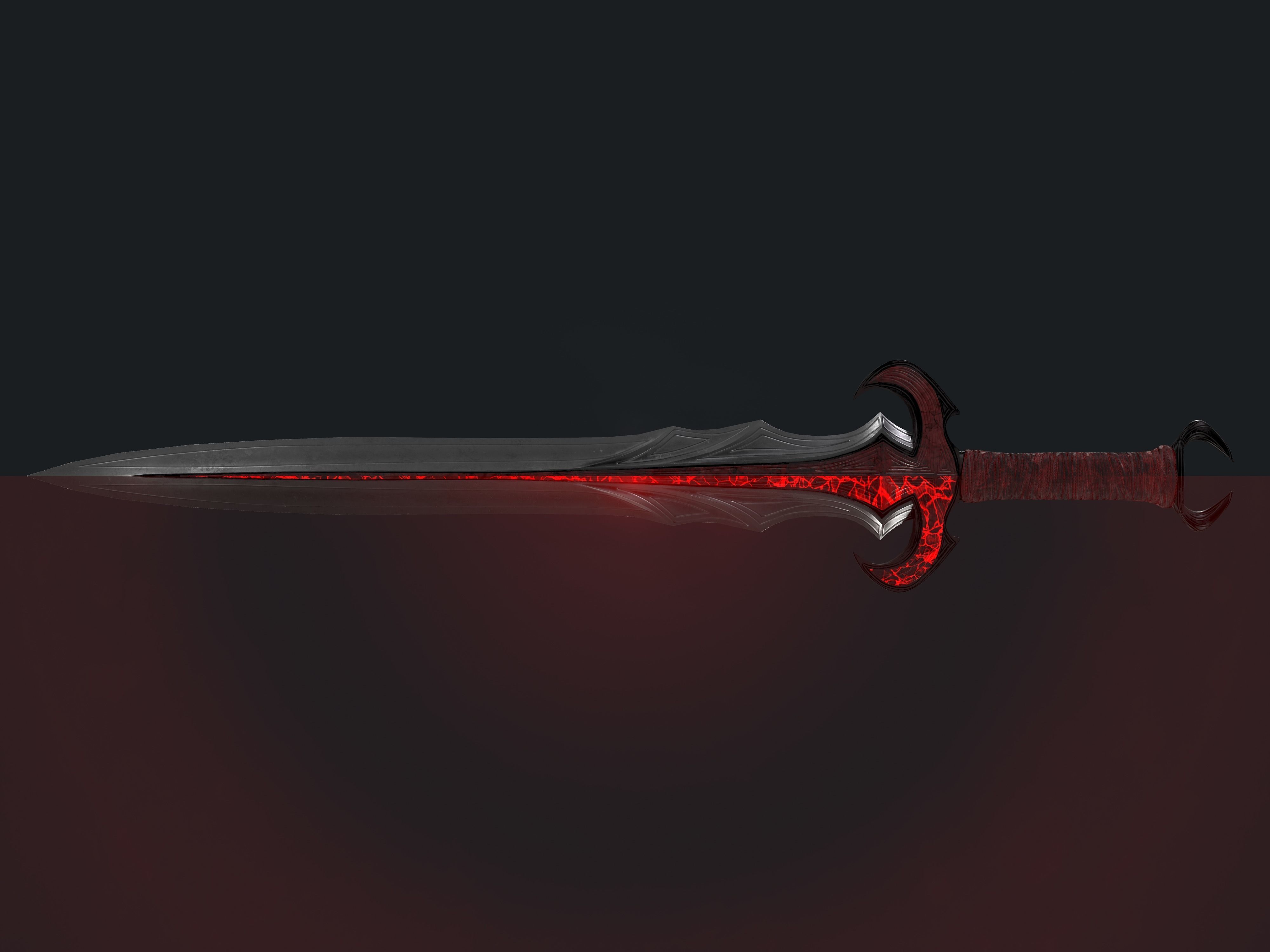 3D model Vampire Sword VR / AR / lowpoly CGTrader