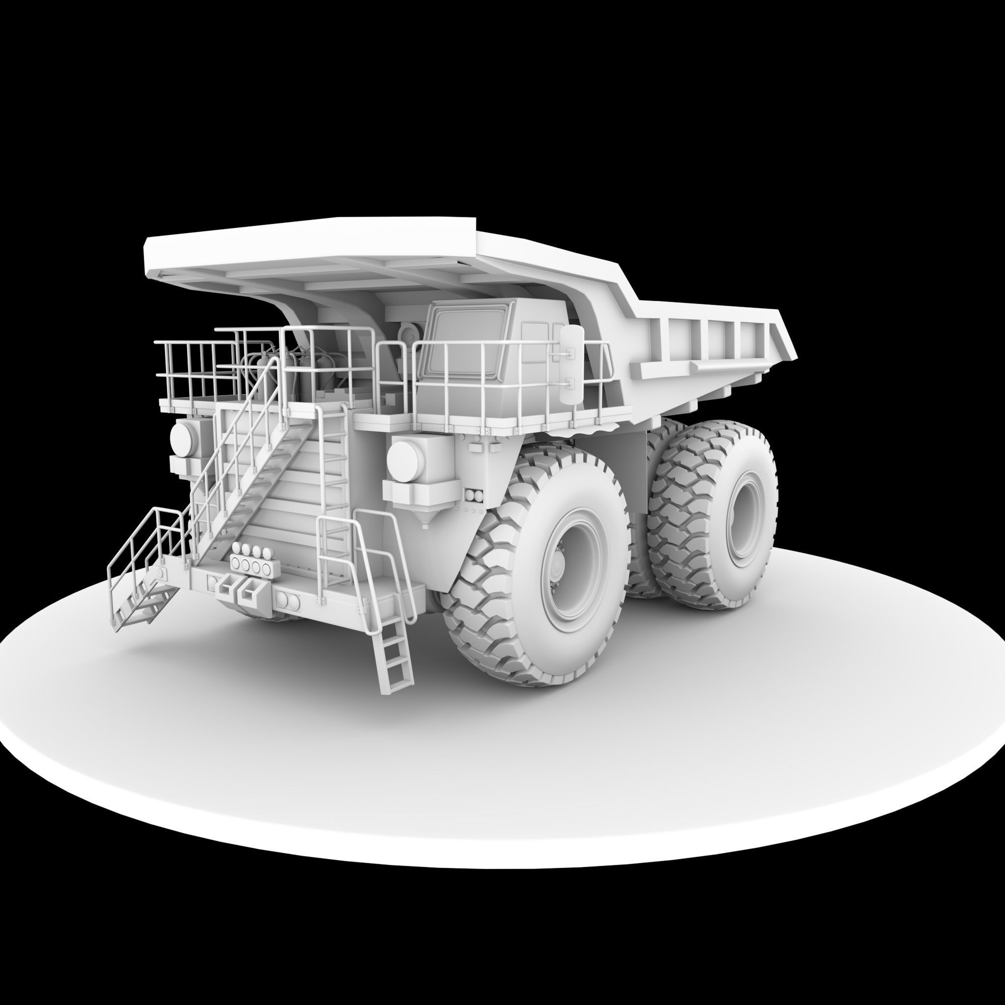 Minning Truck 3D model_3
