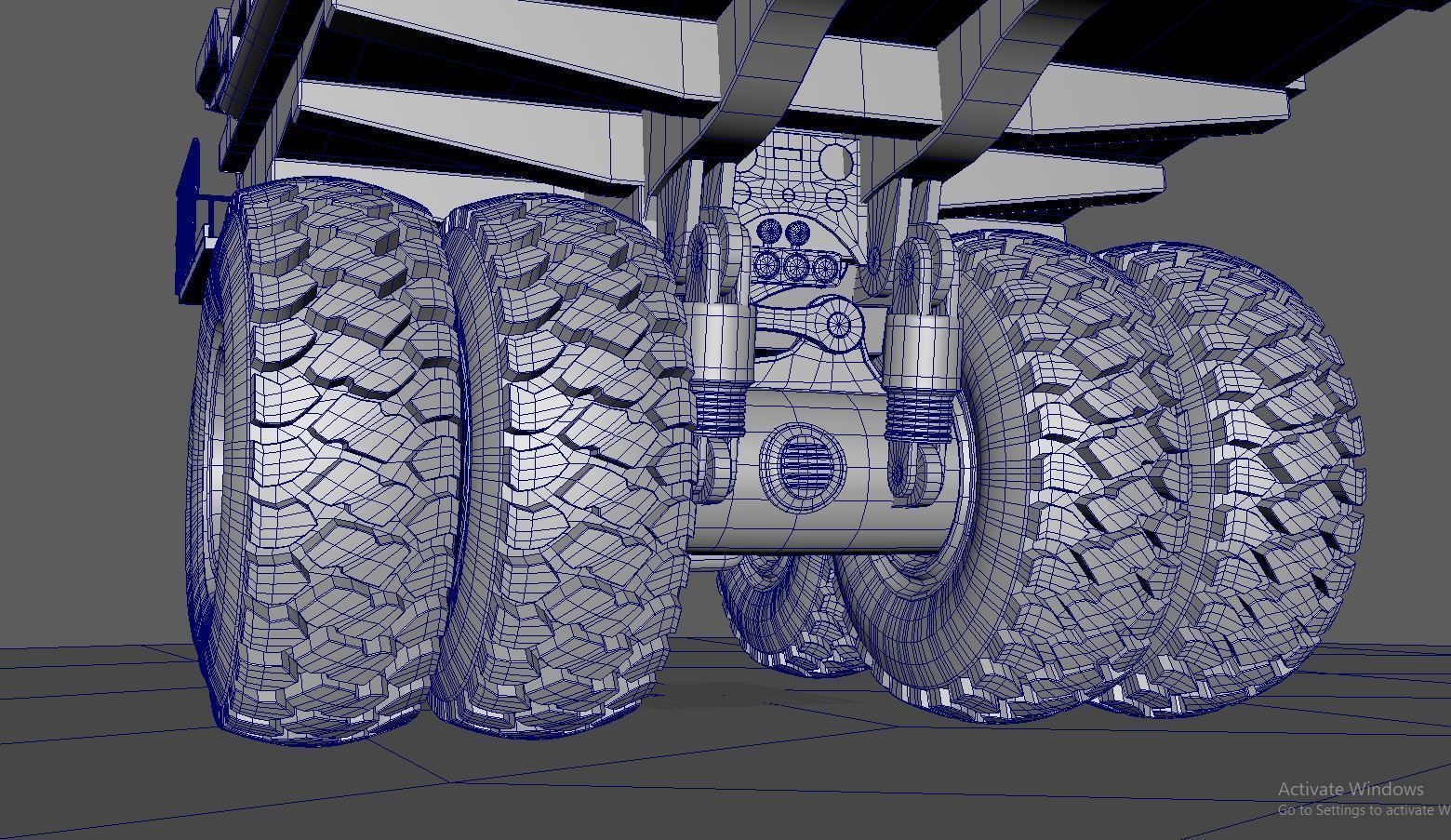 Minning Truck 3D model_9