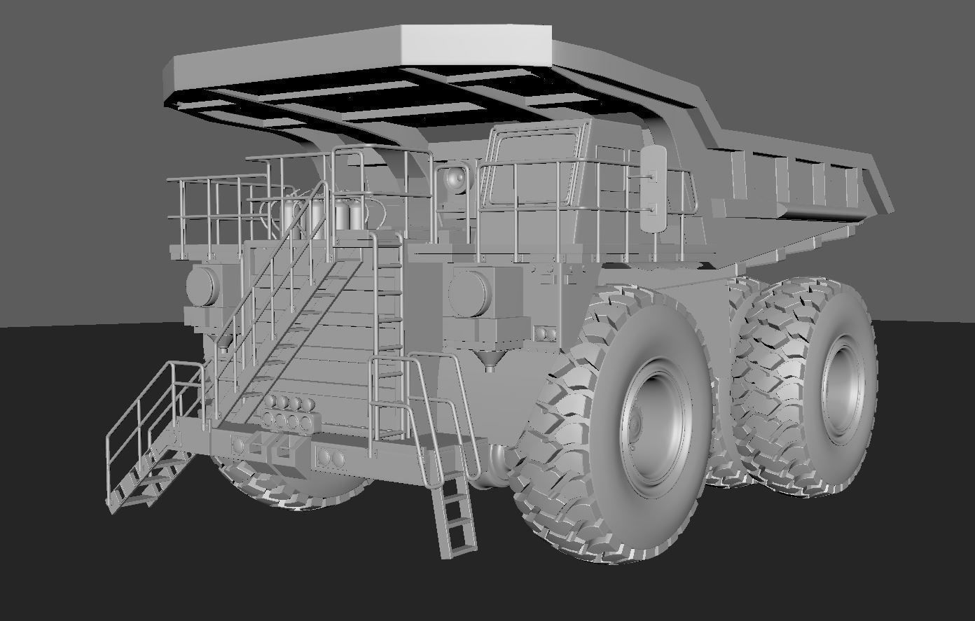 Minning Truck 3D model_4