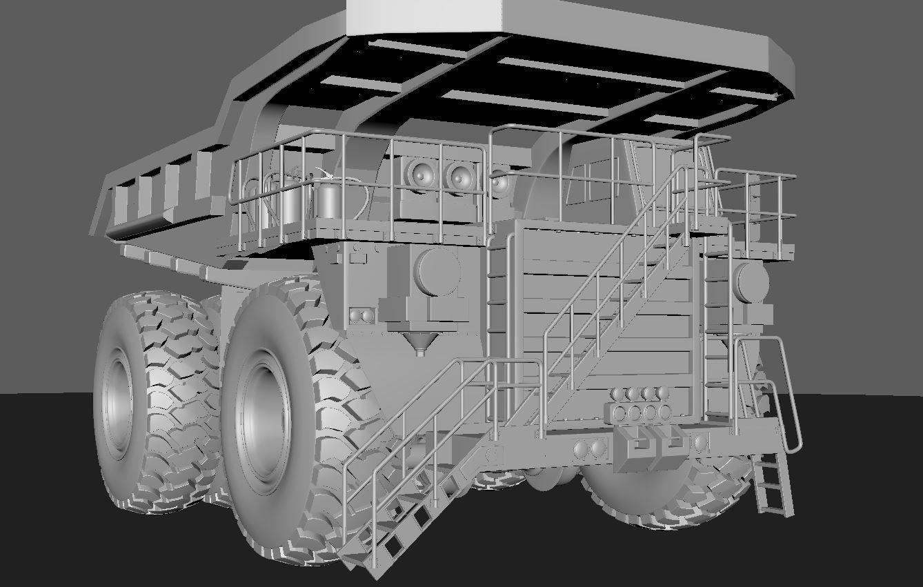 Minning Truck 3D model_5
