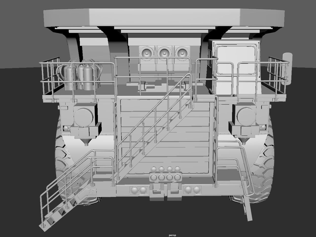 Minning Truck 3D model_7