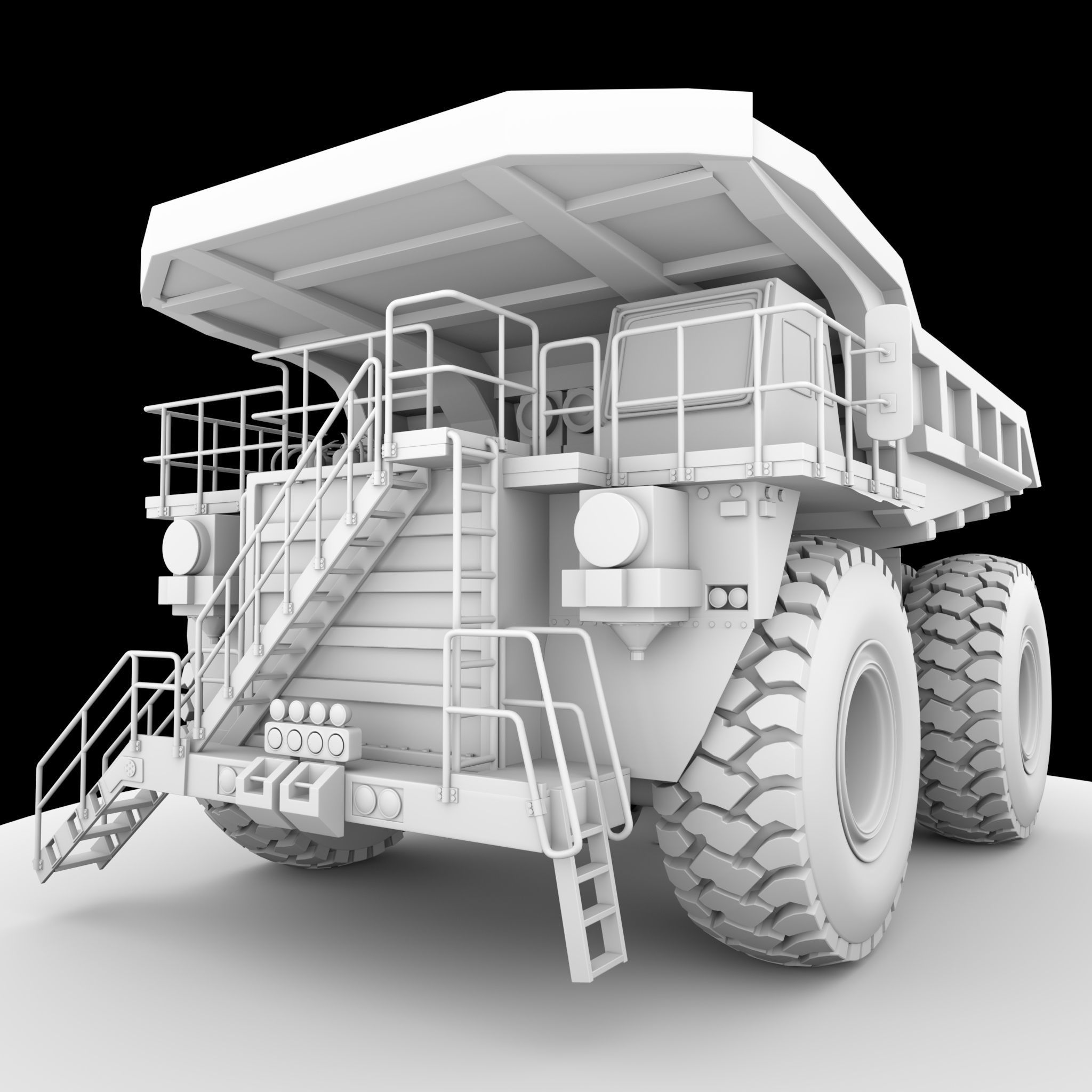 Minning Truck 3D model_1