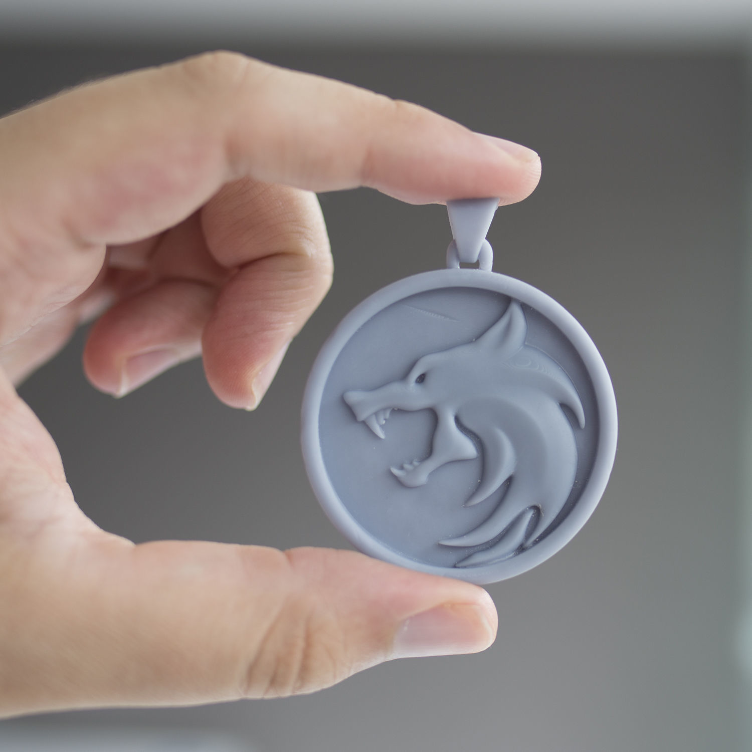 The Witcher Medallion  3D print model_4