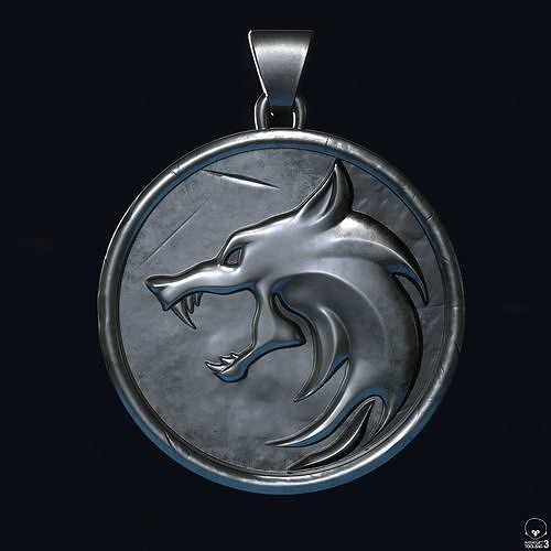 The Witcher Medallion  3D print model