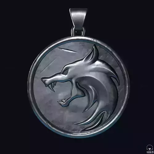 The Witcher Medallion  3D print model