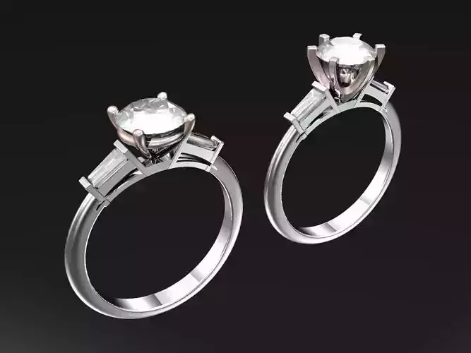 Engagement ring 1 CT