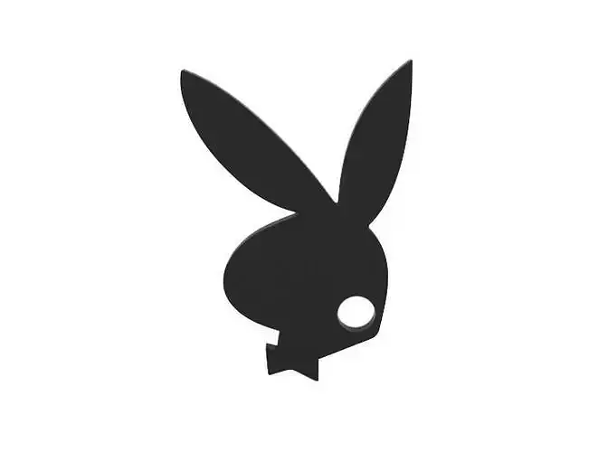 Keychain playboy bunny logo