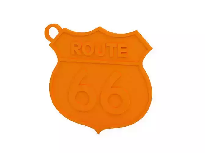 Keychain route in orange