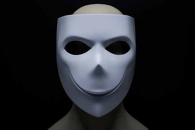 3D Model Bloody Painter Halloween Scary Horror  Mask  3D print model