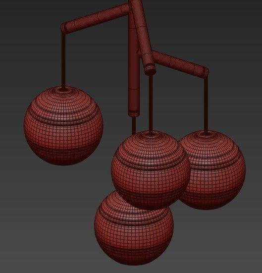 Tech Lighting Sedona Double Chandelier 3D model_3