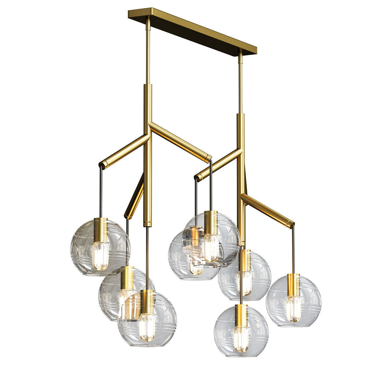 Tech Lighting Sedona Double Chandelier 3D model_5