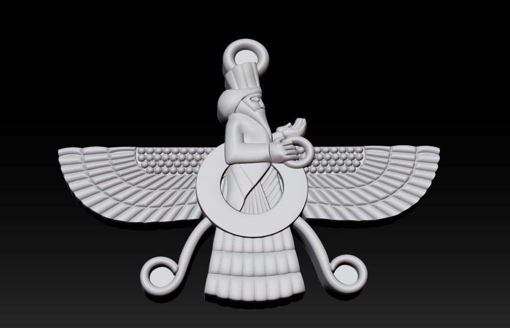 Jewelry Diamond Pendant 3D print model_4