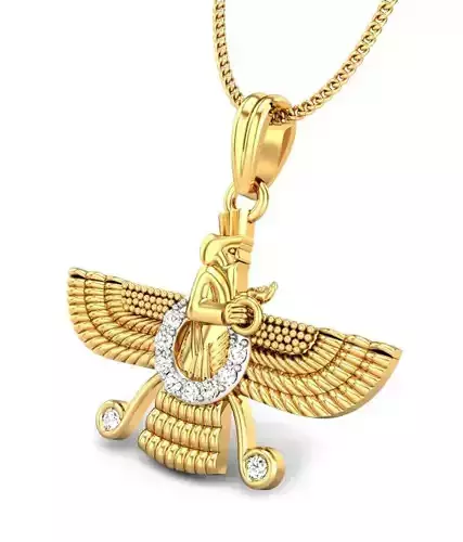 Jewelry Diamond Pendant 3D print model